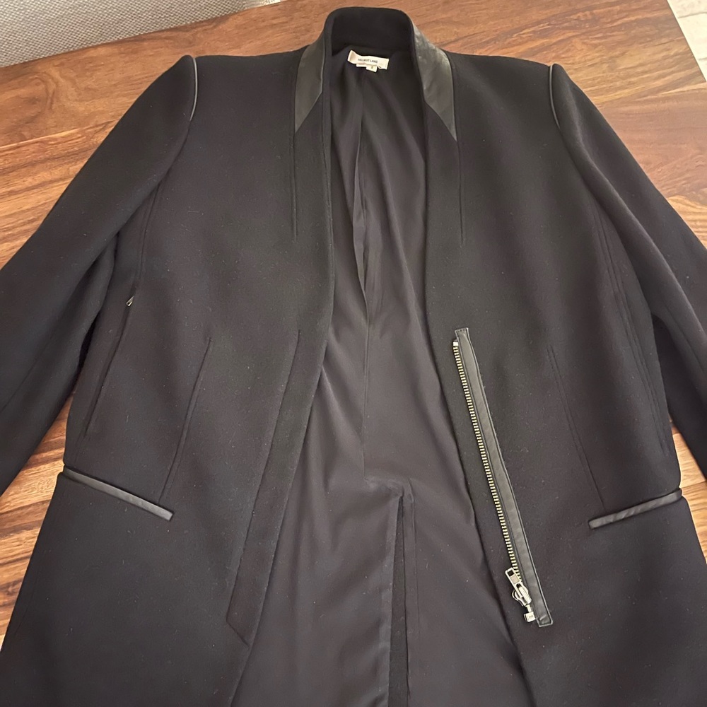 Gorgeous Helmut Lang Wool Leather Coat